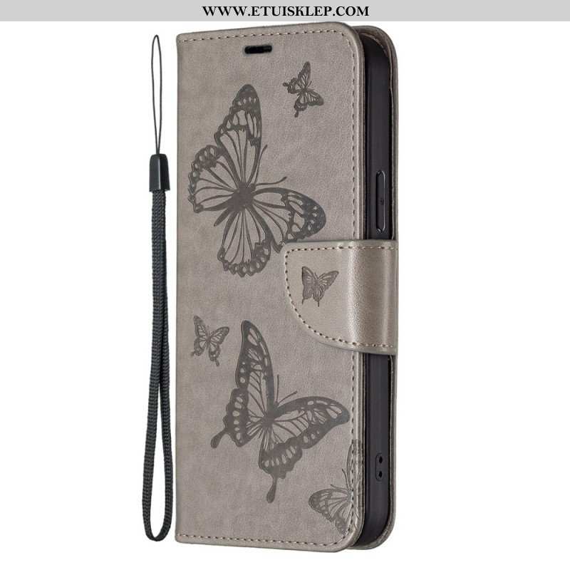 Etui Folio do Samsung Galaxy S23 Plus 5G Gigantyczne Motyle